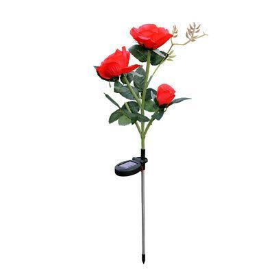 Solar powered luminous rose