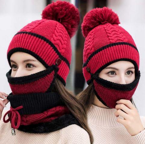winter hat and scarf set