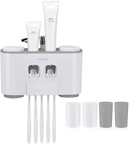 automatic compression toothpaste dispenser