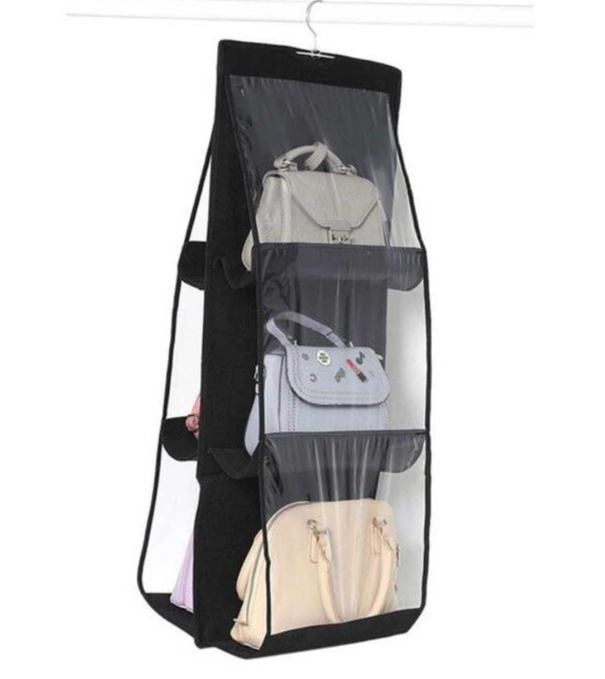 3 tier foldable purse storage
