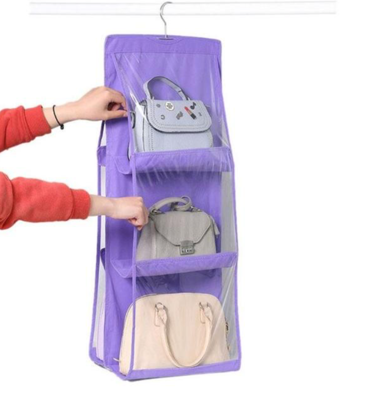 3 tier folding purse storage