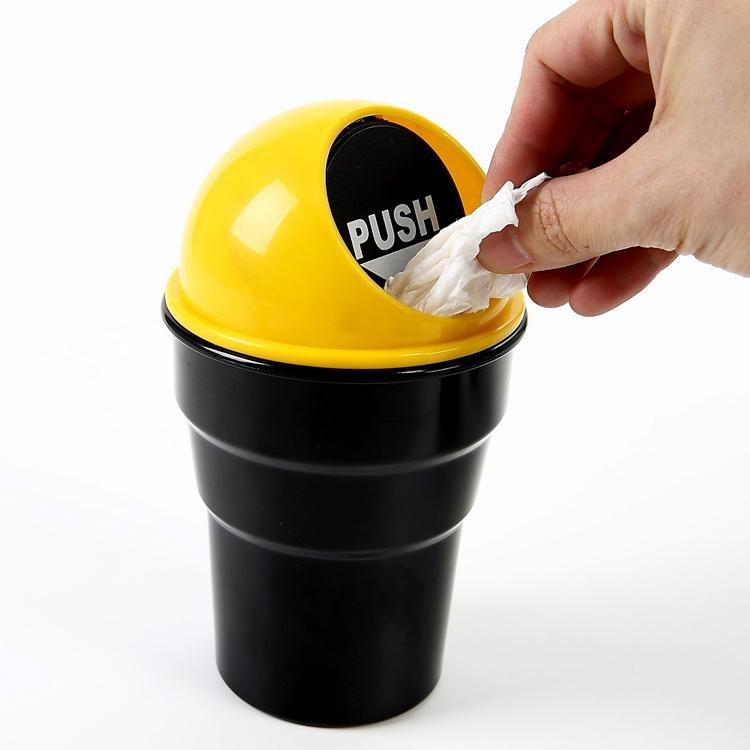 mini car garbage can