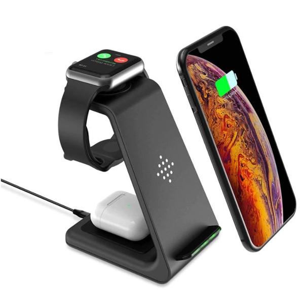 3 in 1 wireless charging cradle