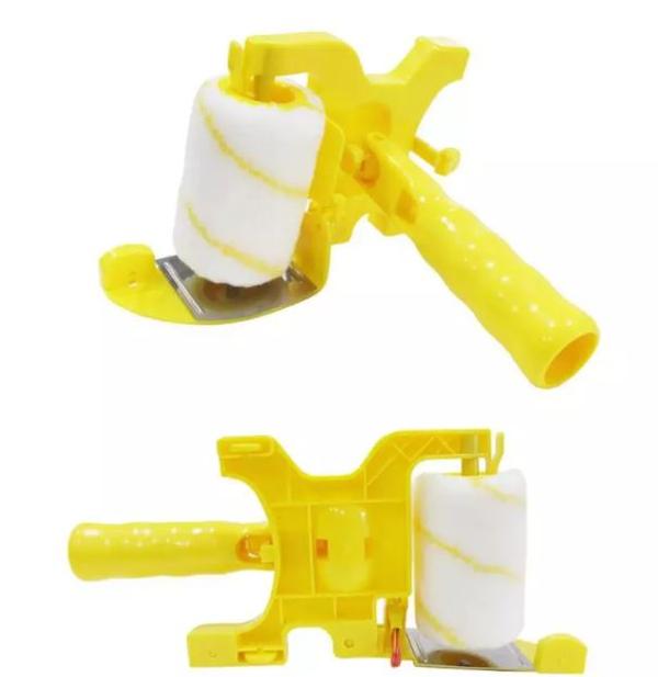 paint roller with edge cutter