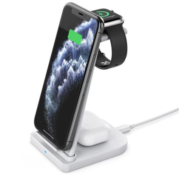 3 in 1 wireless charging cradle
