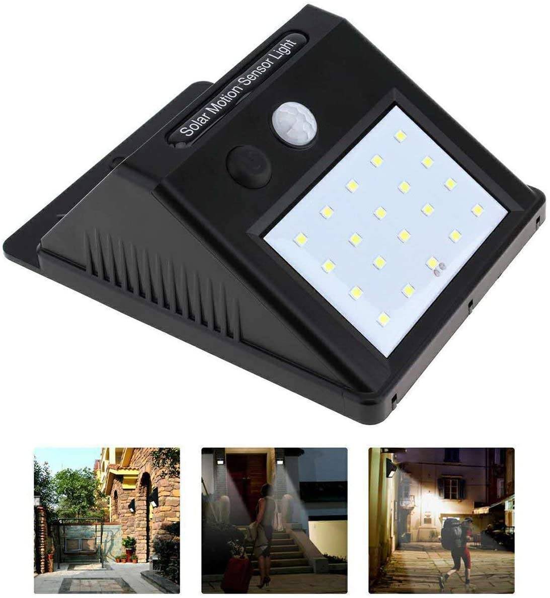 solar lamp with motion sensor set of 3