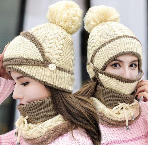 winter hat and scarf set
