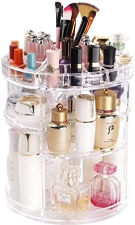 360° rotating makeup organizer