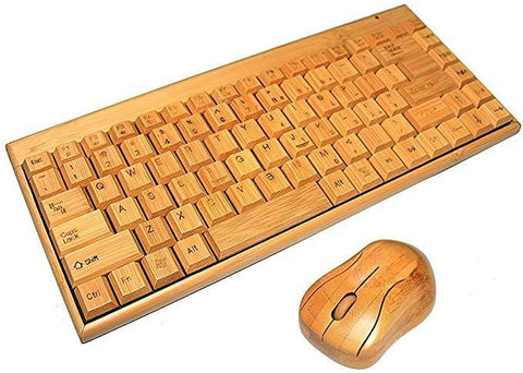 wooden keyboard for mac and pc wireless