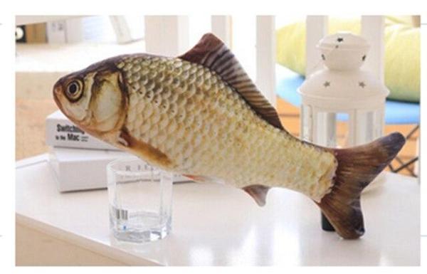realistic fish toy for cat