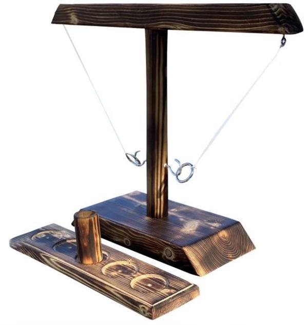 wooden danneaux throwing game