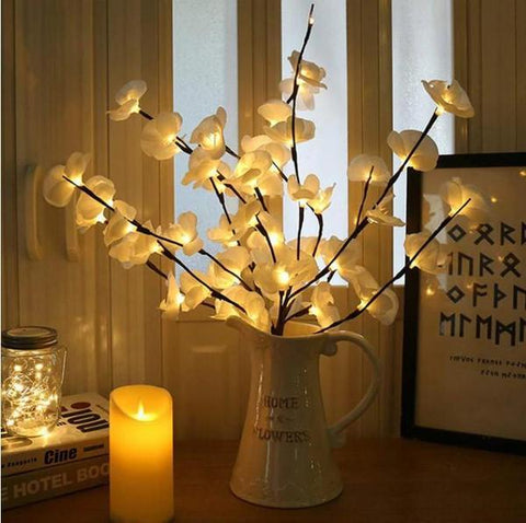 led lighted dorchid branch