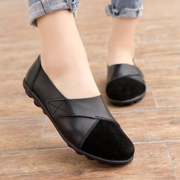 orthopedic leather loafers