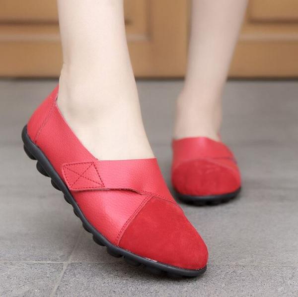 orthopedic leather loafers