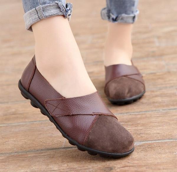 orthopedic leather loafers