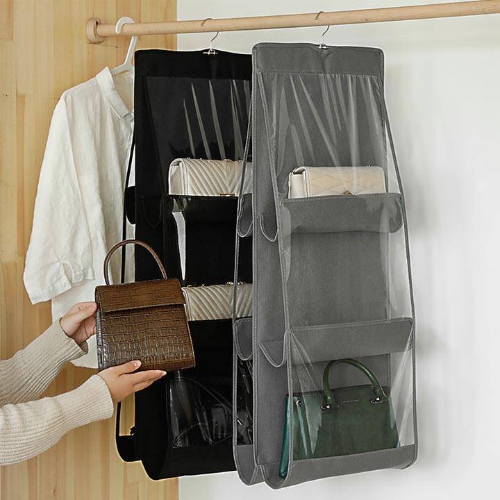 3 tier foldable purse storage