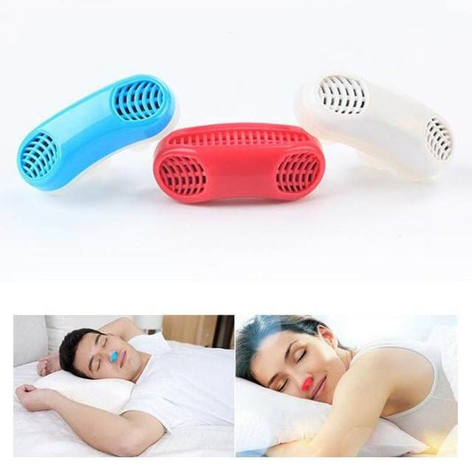 portable anti-snoring device with filter