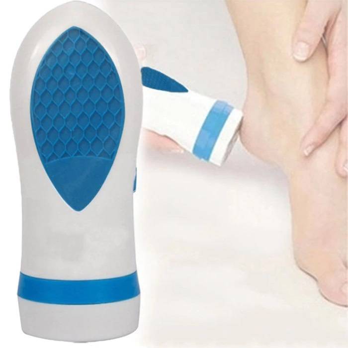 rotary device for removing calluses from the feet