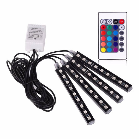 multicolor led interior lighting for car